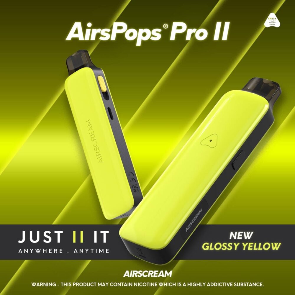 Airscream Airspops Pro II 英國品牌 氣泡2 pro2代 1000mAh 可調瓦數