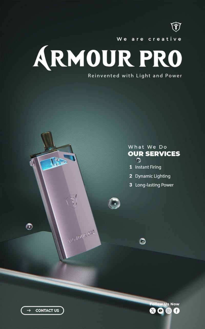 SAMURAI Armour Pro 將軍 PRO小煙主機 1500mAh 鎧甲發光煙彈