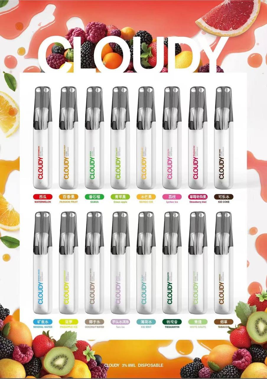 【Cloudy 鴨嘴獸一次性】陶瓷芯8ml 500mAh續航 16款爆款口味🔥