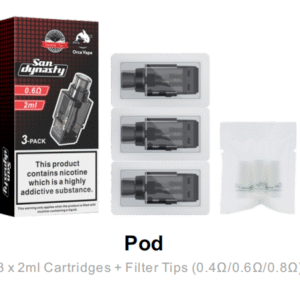 【San Dynasty主機套裝】含2ml空倉×2＋1000mAh可拆電池＋掛繩｜多色可選