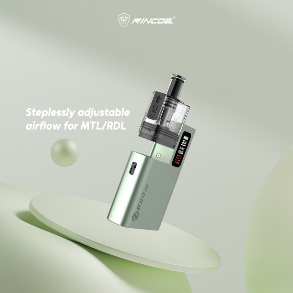 【小煙主機】RINCOE NESO ET｜1400mAh｜氣流＋按鍵雙啟動